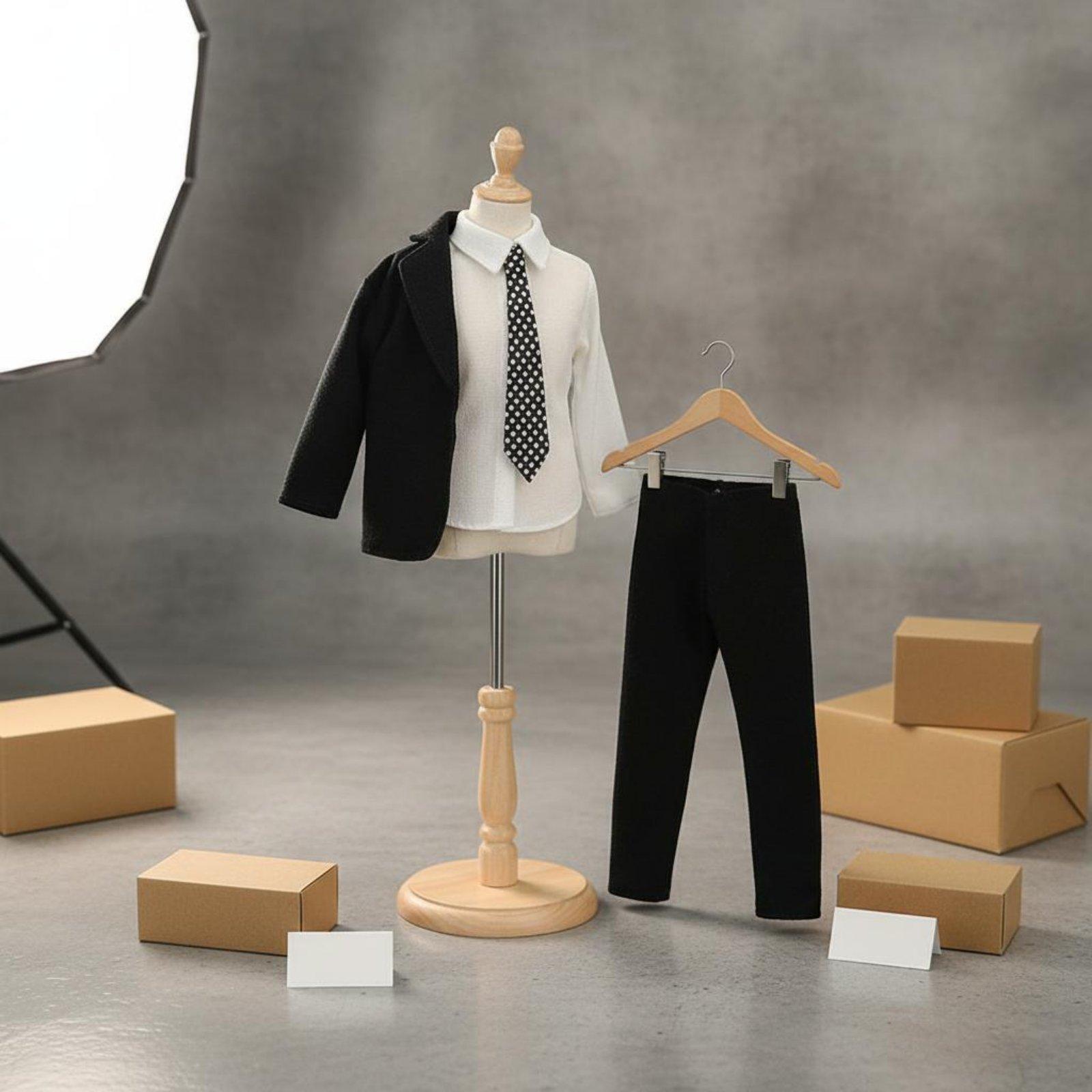 Men'S Accessories Wardrobe - 남성 인형 정장 세련된 천 의상