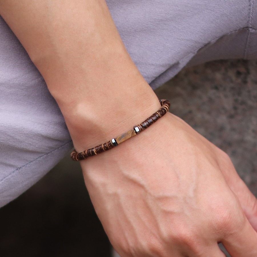 Men Accessories Amazon - 남자 레트로 5mm 천연 코코넛 껍질