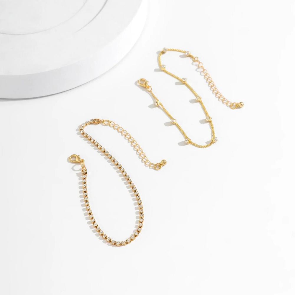 Stonefans 남녀공용 심플 레이어드 발찌 체인,  - Men'S Accessories Dubai 리뷰 및 가격