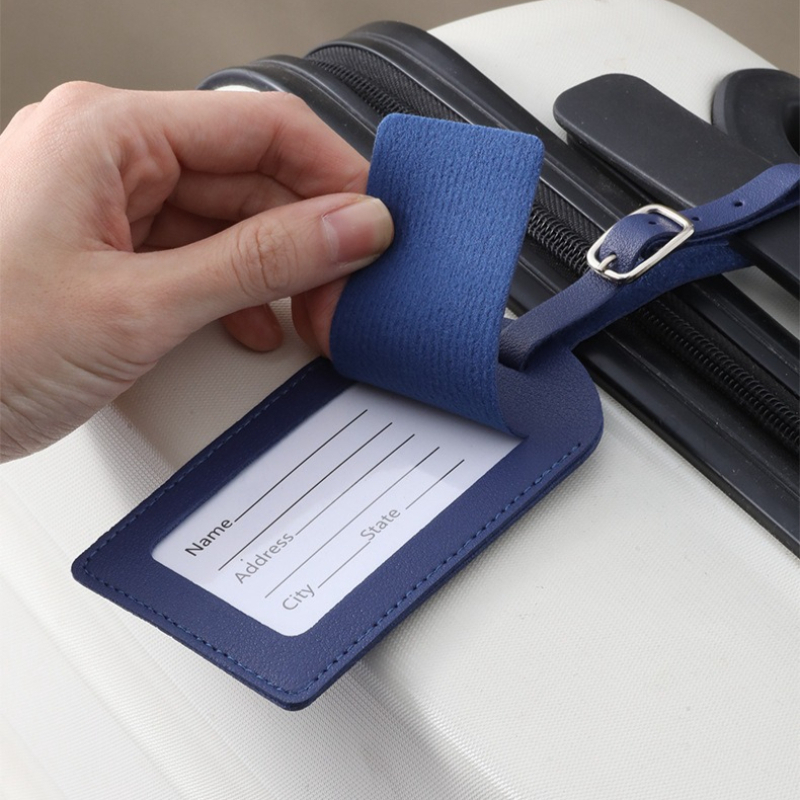 여성 남성 수하물 태그 PU 가죽 여행용품 여행 가방  - Men Accessories Name 리뷰 및 가격