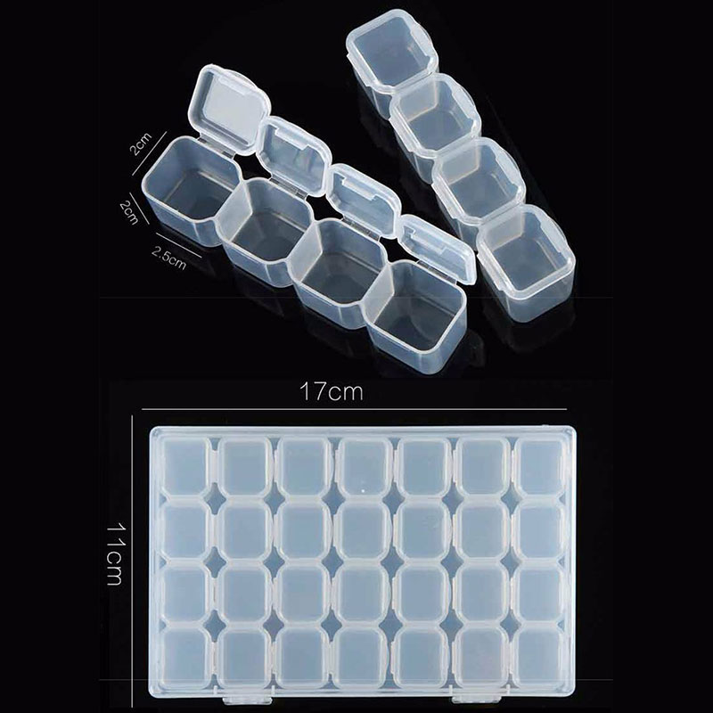 투명 손톱 아트 주최자 보관 상자 분리 가능한 플라스틱 - Men'S Accessories Drawer Organizer 리뷰 및 가격