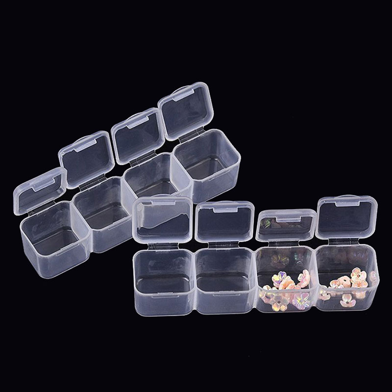 투명 손톱 아트 주최자 보관 상자 분리 가능한 플라스틱 - Men'S Accessories Drawer Organizer 리뷰 및 가격