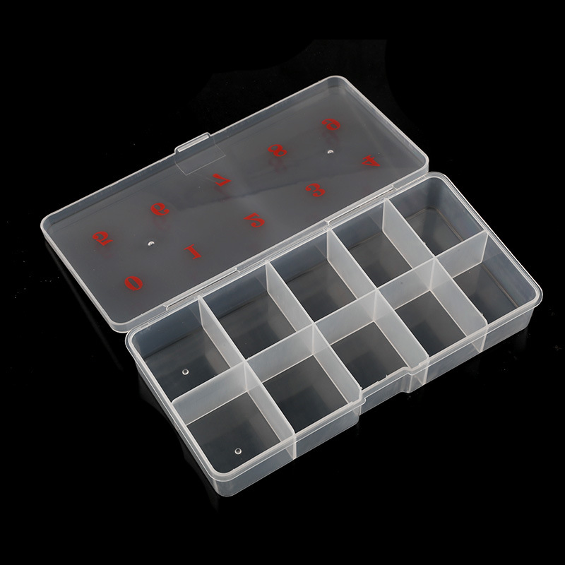 1 상자 빈 네일 팁 주최자 보관 상자 10 그리드 크 - Men'S Accessories Drawer Organizer 리뷰 및 가격