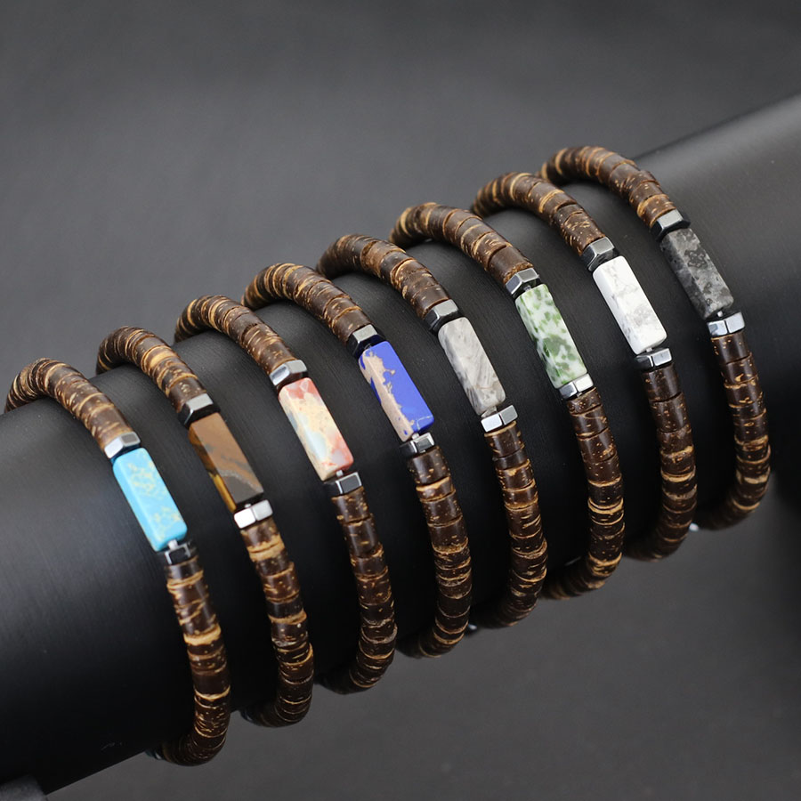 남자 레트로 5mm 천연 코코넛 껍질 팔찌 남자 타이거 - Men Accessories Amazon 리뷰 및 가격
