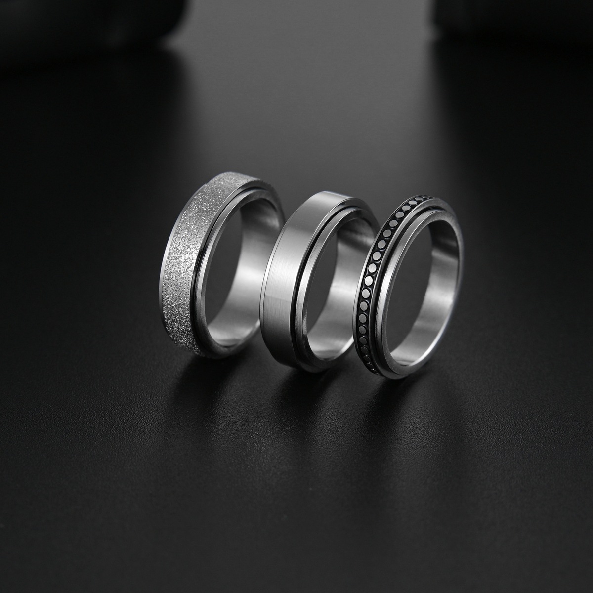 스테인리스 스틸 불안 해소 반지, 자유롭게 회전하는 디 - Men Accessories Name 리뷰 및 가격