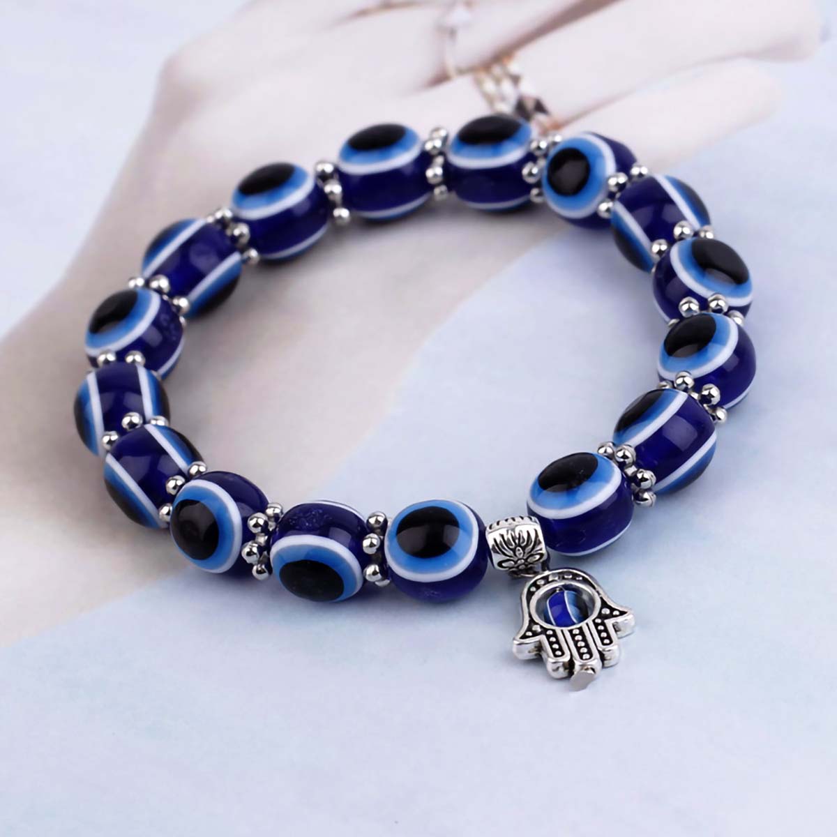 패션 액세서리 터키 행운의 블루 이블 아이 팔찌 남녀  - Men Accessories Evil Eye 리뷰 및 가격
