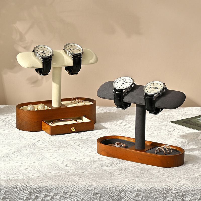 Oirlv 단단한 나무 시계 주최자 선반 T-바 시계  - Men'S Accessories Drawer Organizer 리뷰 및 가격