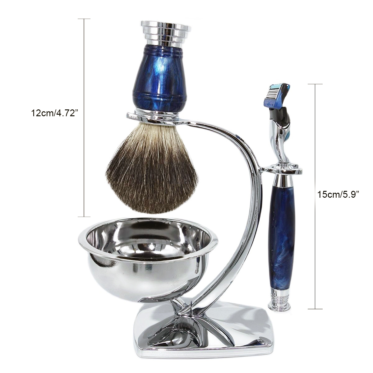 iRAZOR 로얄블루 5중 면도날 세트 - 이발사 도구 - Men Accessories Combo Gift 리뷰 및 가격