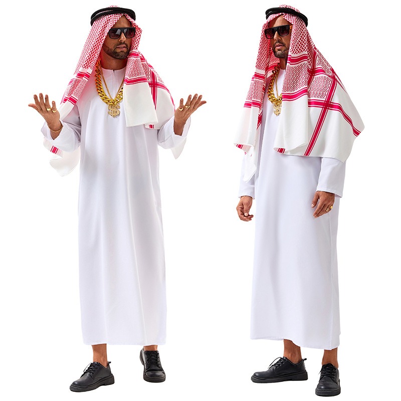 아랍 의상 중동 의류 두바이 거물 코스프레 흰색 긴 로 - Men'S Accessories Dubai 리뷰 및 가격