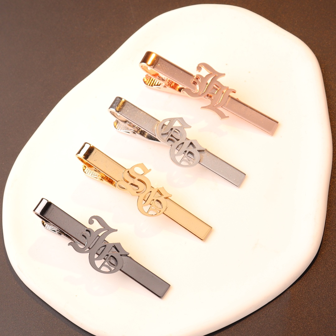 사용자 정의 이름 이니셜 남성용 넥타이 클립 웨딩 넥타 - Men Accessories Name 리뷰 및 가격