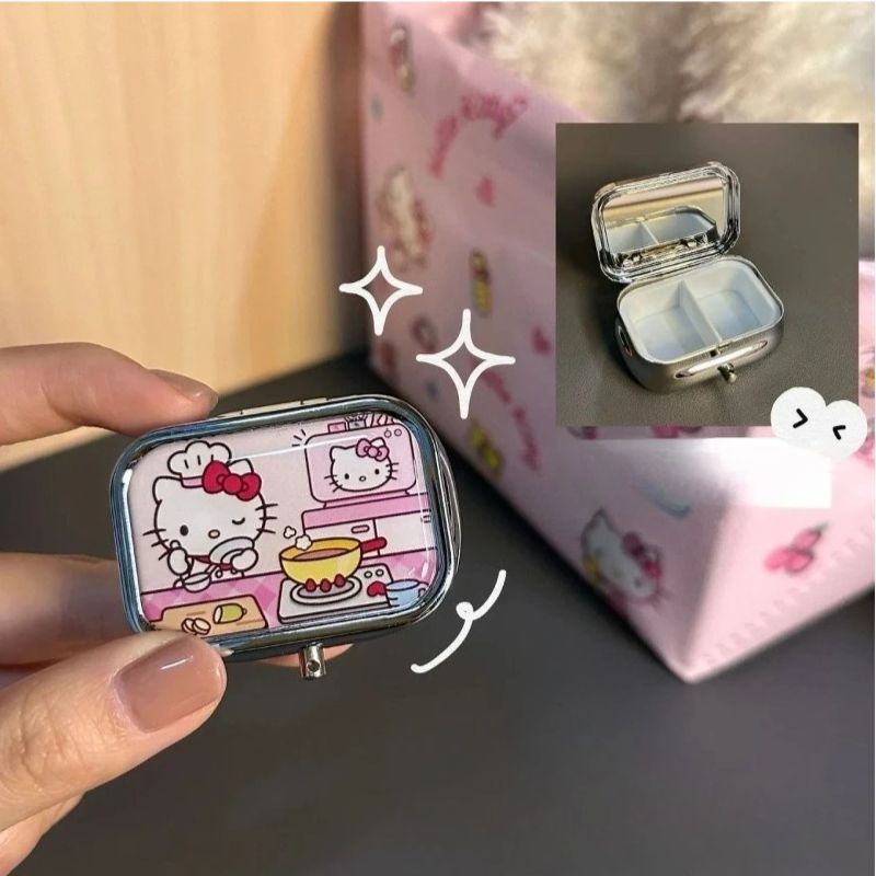 애니메이션 산리오 헬로 키티 금속 보관 상자 알약 정리 - Men'S Accessories Drawer Organizer 리뷰 및 가격