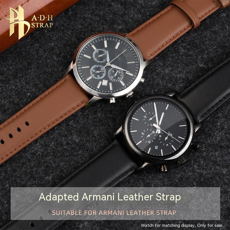 아르마니 용 송아지 가죽 스트랩 소프트 시계 밴드, A - Men'S Accessories Armani 리뷰 및 가격