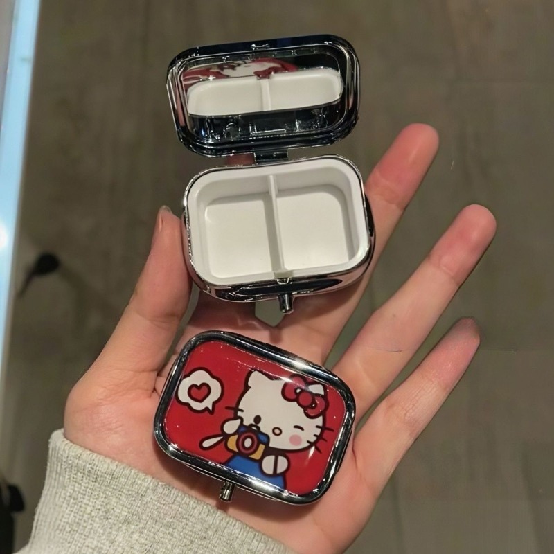 애니메이션 헬로 키티 금속 보관 상자 알약 정리함 구획 - Men'S Accessories Drawer Organizer 리뷰 및 가격