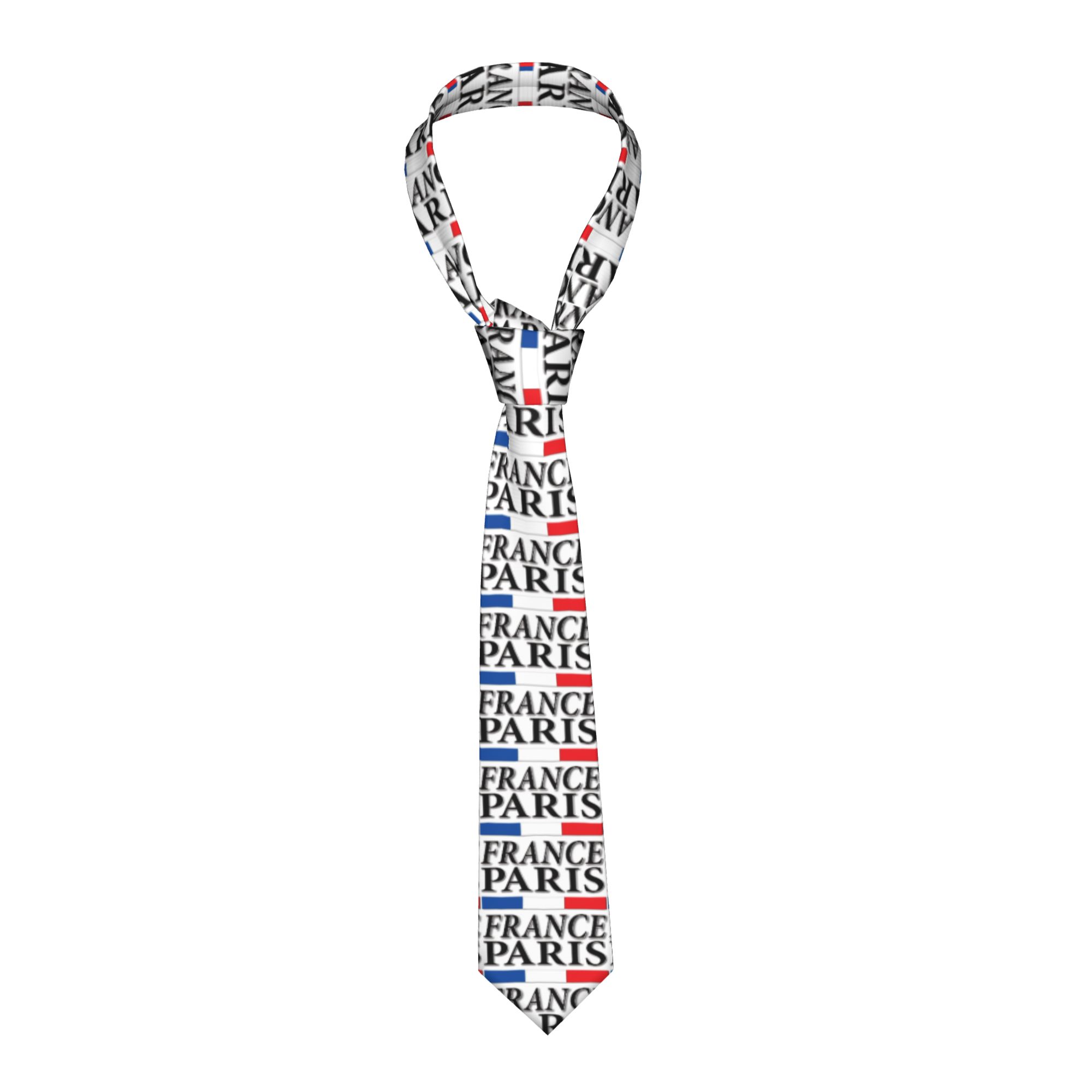 프랑스 국기 넥타이가 있는 파리 프랑스 레트로 캐주얼  - Men'S Accessories Paris 리뷰 및 가격
