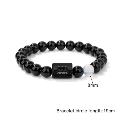 유럽 아마존 크로스 보더 스톤 비즈 팔찌, 12 조디악 - Men Accessories Amazon 리뷰 및 가격
