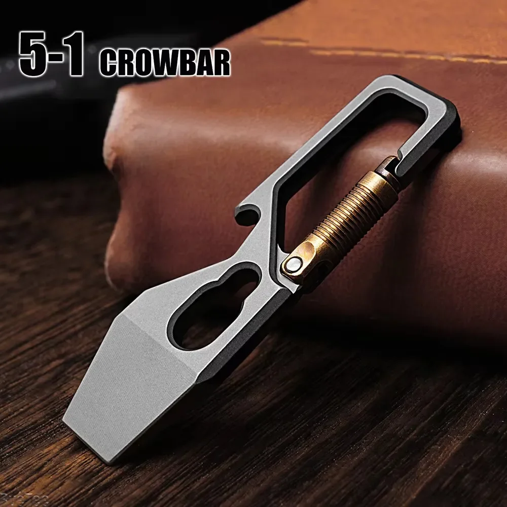 6cm 5-1 다기능 키 체인 프라이 바 티타늄 합금  - Keychain Multi Tool 리뷰 및 가격